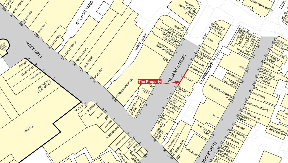 16 Regent St, Mansfield à louer - Photo du bâtiment - Image 3 de 4