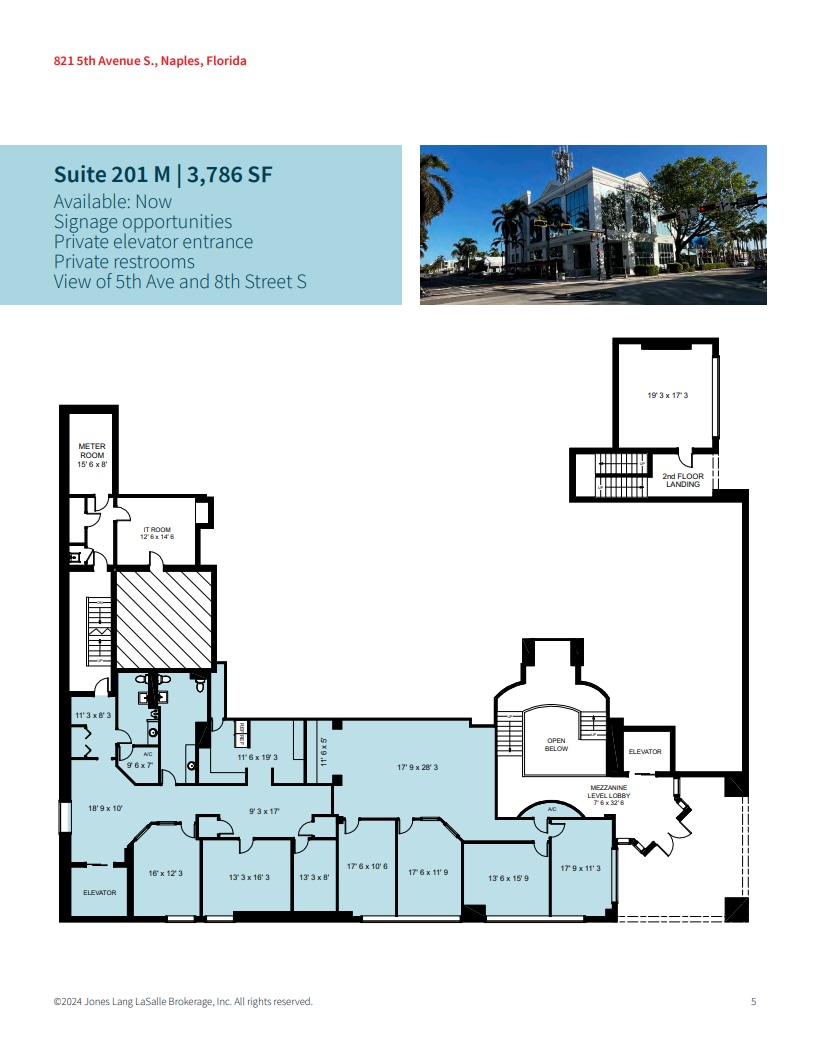 821 5th Ave S, Naples, FL à louer Plan d’étage- Image 1 de 1