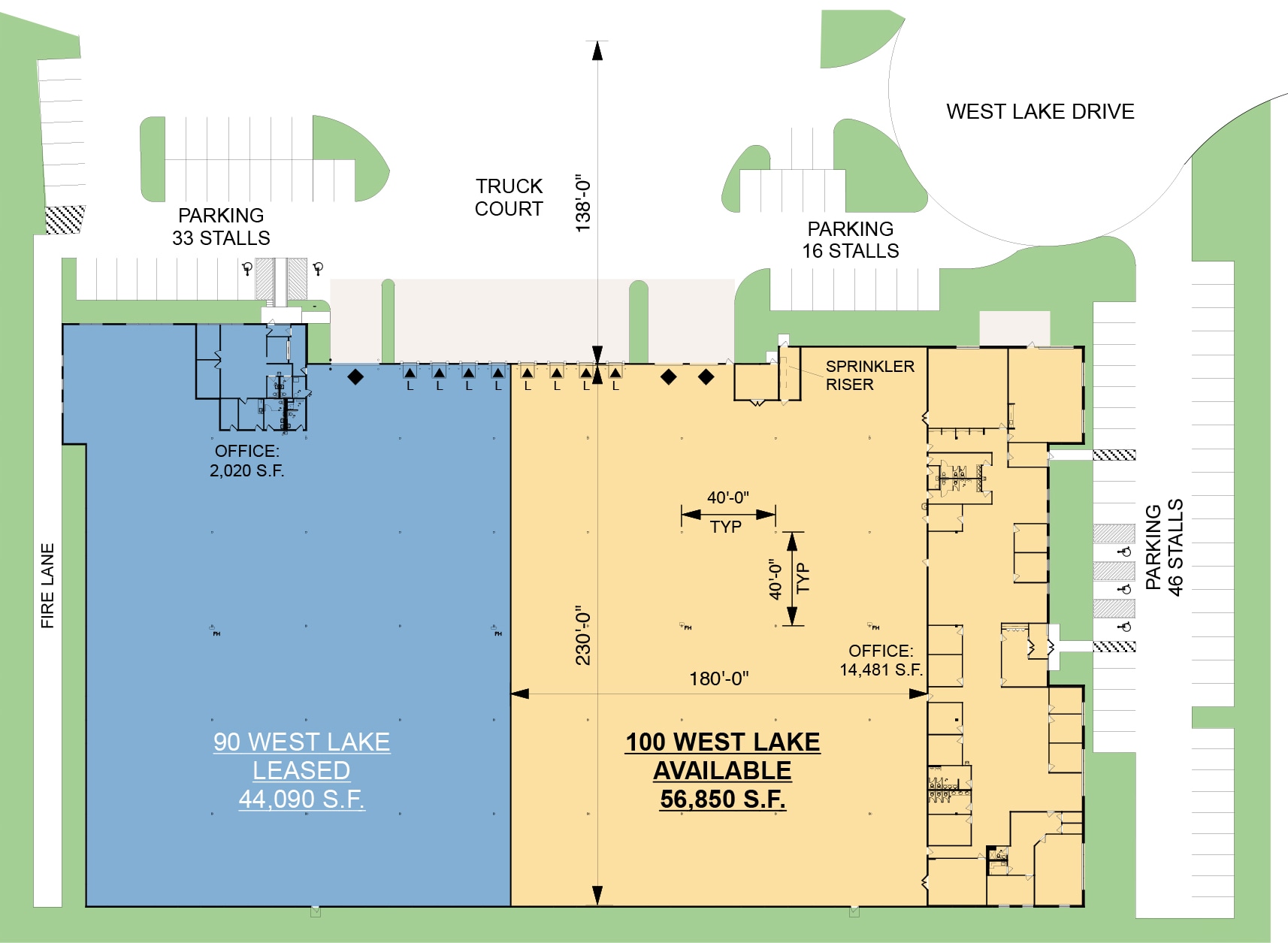 90-100 W Lake Dr, Glendale Heights, IL for lease Site Plan- Image 1 of 1