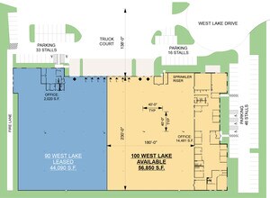 90-100 W Lake Dr, Glendale Heights, IL for lease Site Plan- Image 1 of 1