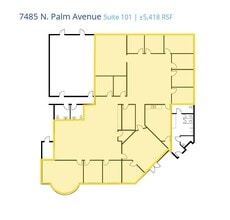 7475 N Palm Ave, Fresno, CA à louer Plan d’étage- Image 1 de 1