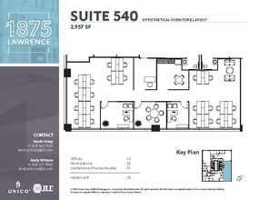 1875 Lawrence St, Denver, CO for lease Floor Plan- Image 1 of 2