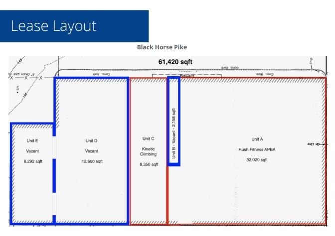 1155 S Black Horse Pike, Williamstown, NJ à louer - Plan de site - Image 2 de 3