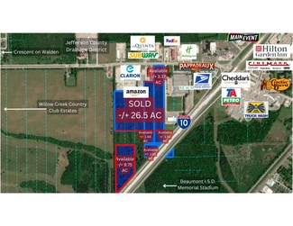 Plus de détails pour +/- 1.53 I-10 West, Beaumont, TX - Terrain à vendre