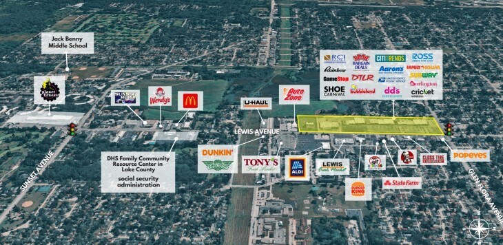 1301-1555 N Lewis Ave, Waukegan, IL à louer - Photo du bâtiment - Image 1 de 1