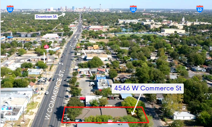 4546 W Commerce St, San Antonio, TX for lease - Aerial - Image 2 of 7