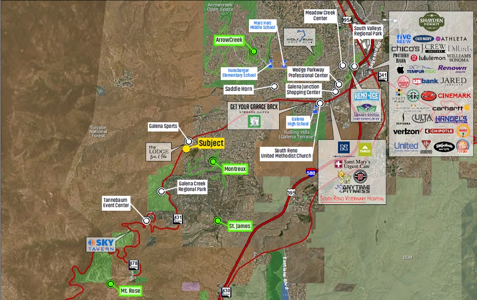16925 Mount Rose Hwy, Reno, NV for sale - Aerial - Image 2 of 2
