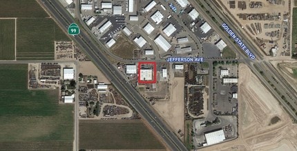 4185 E Jefferson Ave, Fresno, CA - Aerial  map view