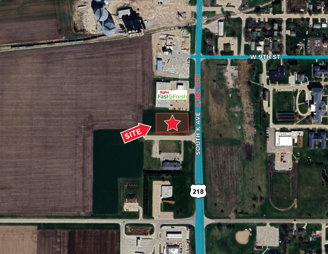 911 S K Ave, Vinton, IA for sale Aerial- Image 1 of 4