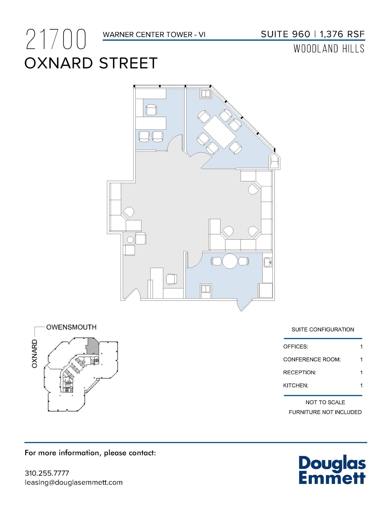 21700 Oxnard St, Woodland Hills, CA à louer Plan d’étage- Image 1 de 1