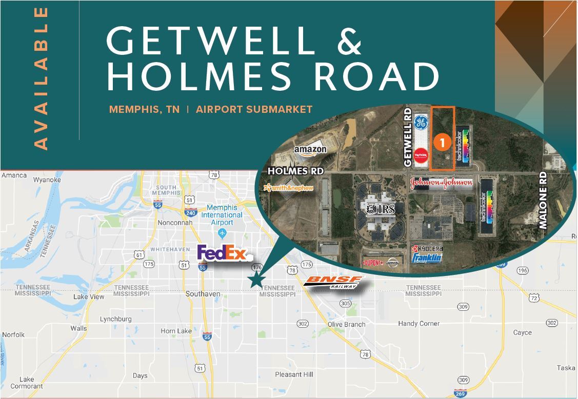 4960 Holmes Rd, Memphis, TN for lease Aerial- Image 1 of 2