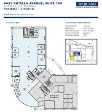 6261 Katella Ave, Cypress, CA à louer Plan d’étage- Image 1 de 1