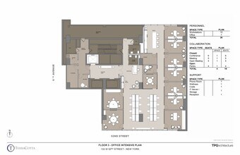 133 W 52nd St, New York, NY à louer Plan d’étage- Image 1 de 10
