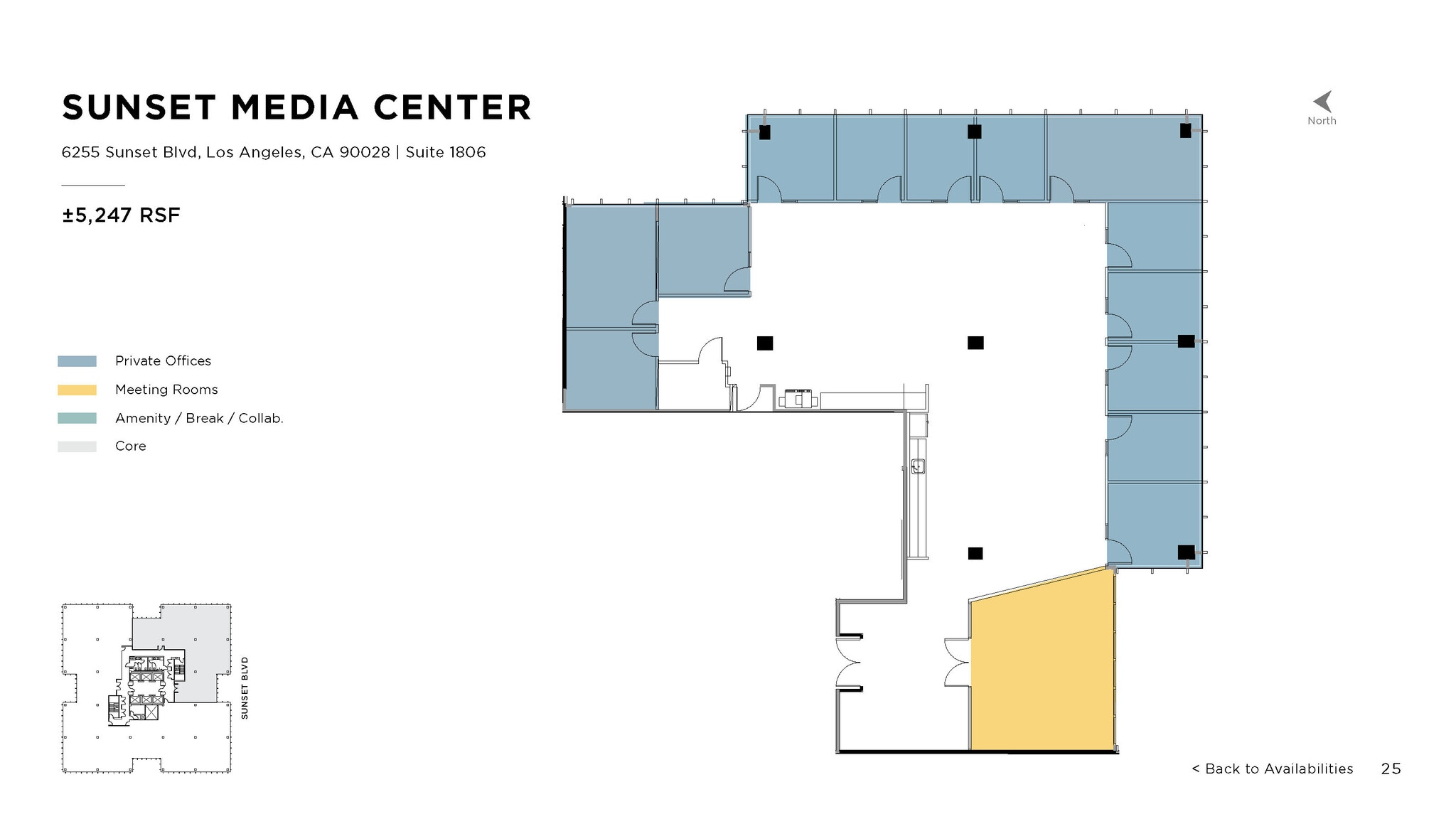 6255 W Sunset Blvd, Los Angeles, CA for lease Floor Plan- Image 1 of 1