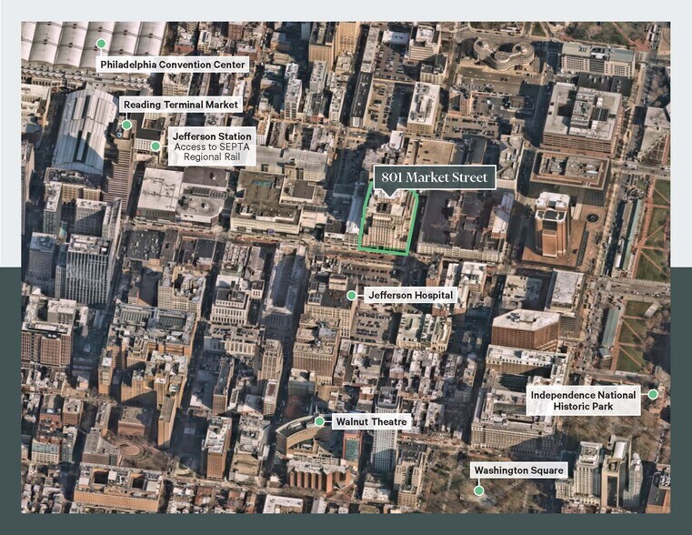 801 Market St, Philadelphia, PA à louer - Aérien - Image 1 de 10
