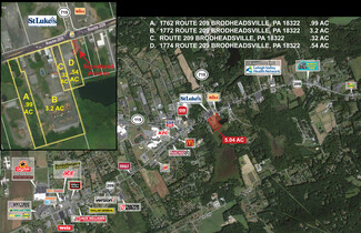 More details for 1762 Route 209, Brodheadsville, PA - Land for Sale