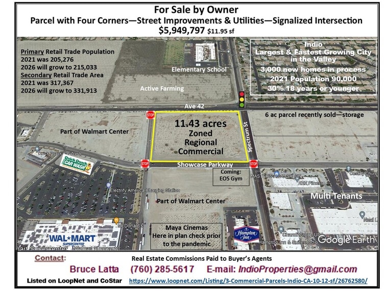 Ave 42 And Spectrum St, Indio, CA à vendre - Aérien - Image 2 de 19