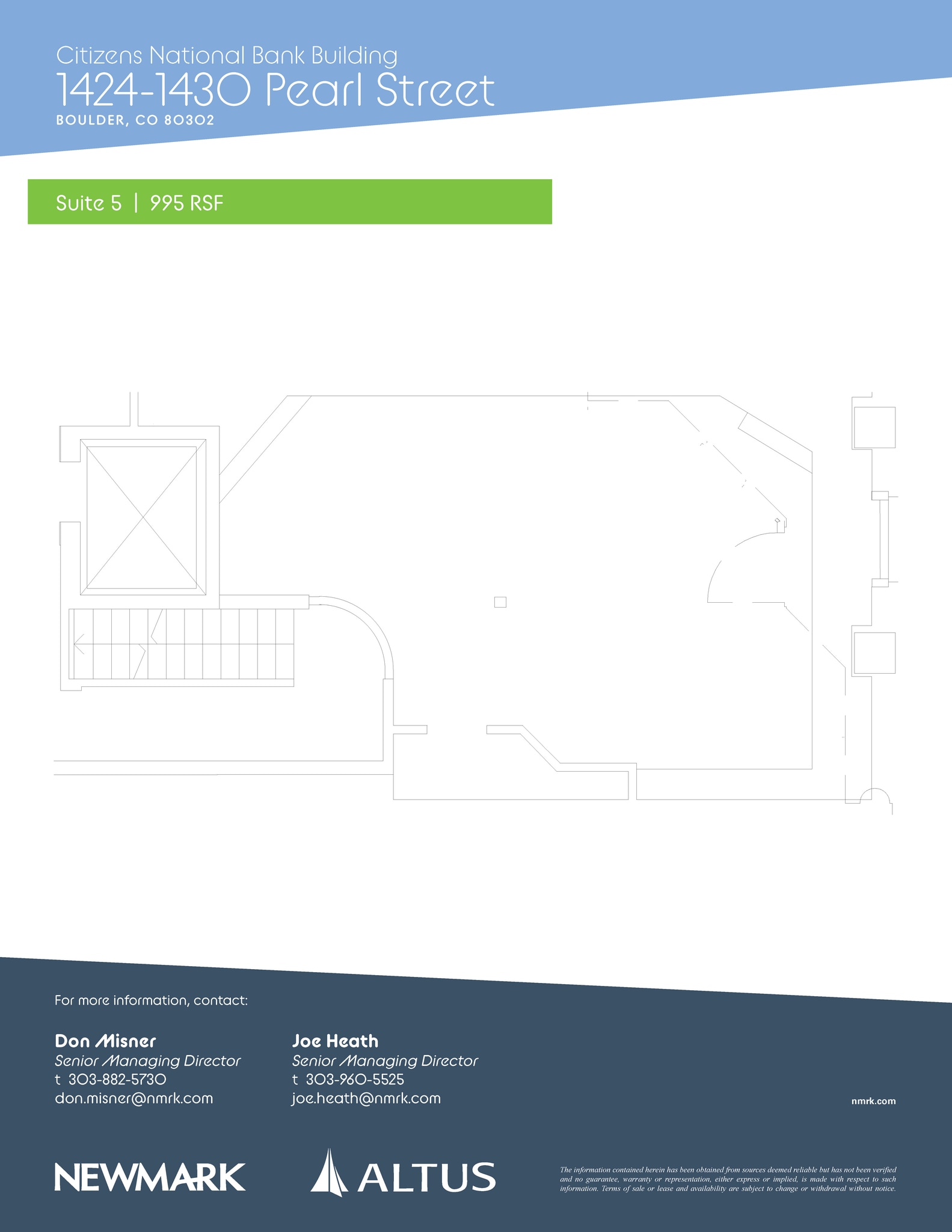 2010 14th St, Boulder, CO for lease Floor Plan- Image 1 of 1
