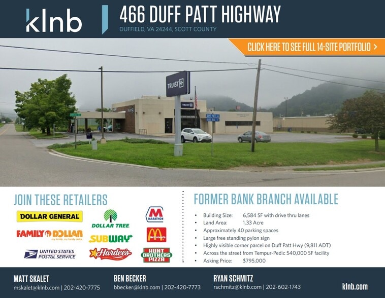 466 Duff Patt Hwy, Duffield, VA for sale - Building Photo - Image 1 of 2