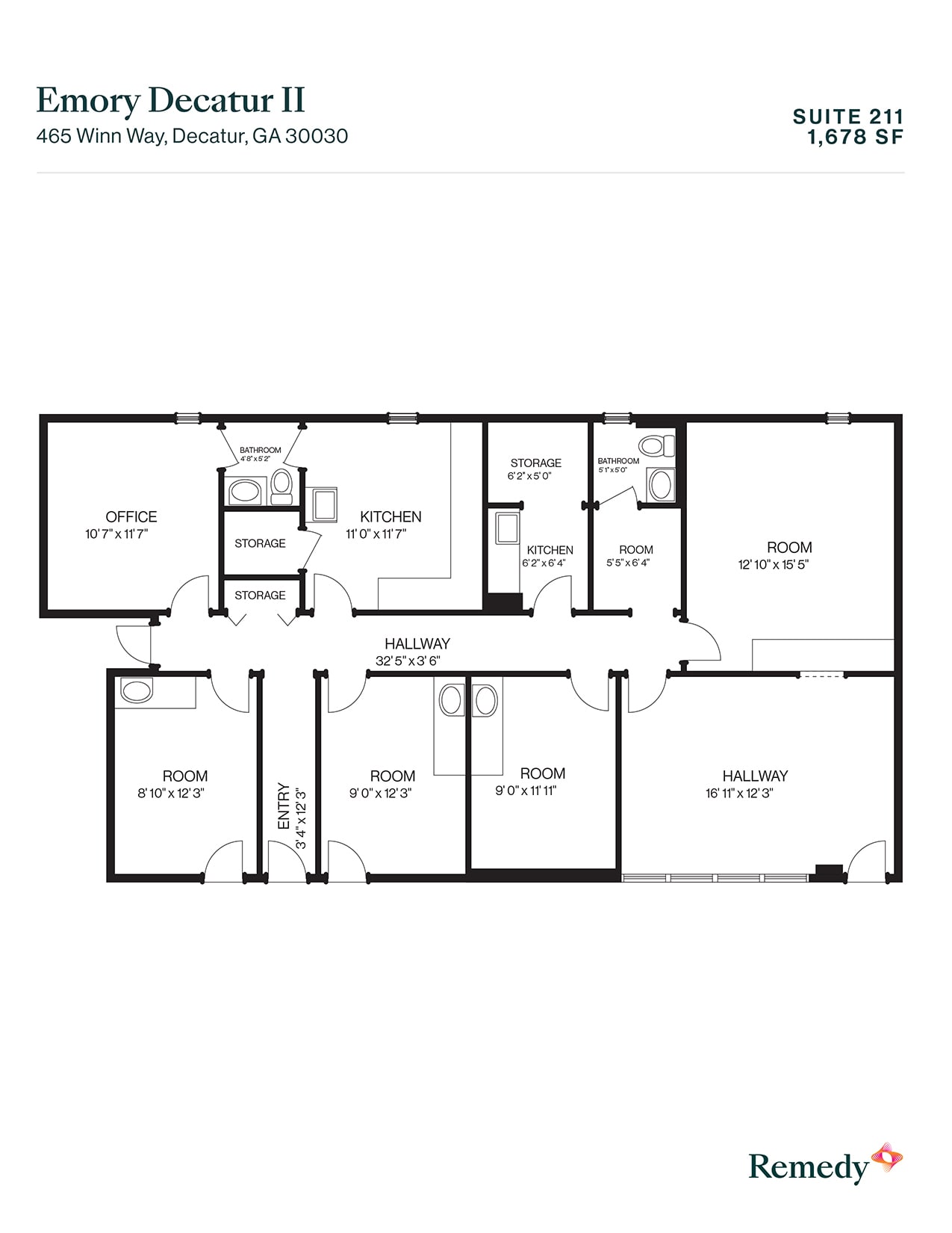495 Winn Way, Decatur, GA for lease Floor Plan- Image 1 of 1