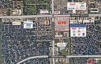12523-12589 Westheimer Rd, Houston, TX - AERIAL  map view