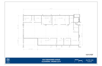 2034 Eisenhower Ave, Alexandria, VA à louer Plan d  tage- Image 1 de 1