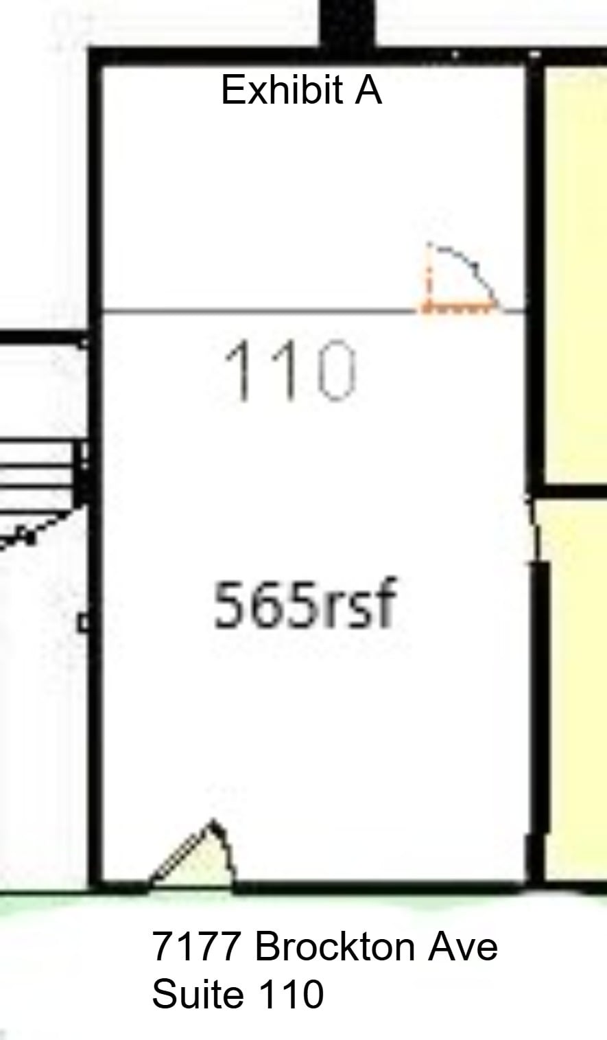 7177 Brockton Ave, Riverside, CA à louer Plan de site- Image 1 de 1