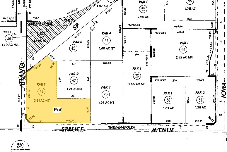 1485 Spruce St, Riverside, CA à vendre - Plan cadastral - Image 2 de 9