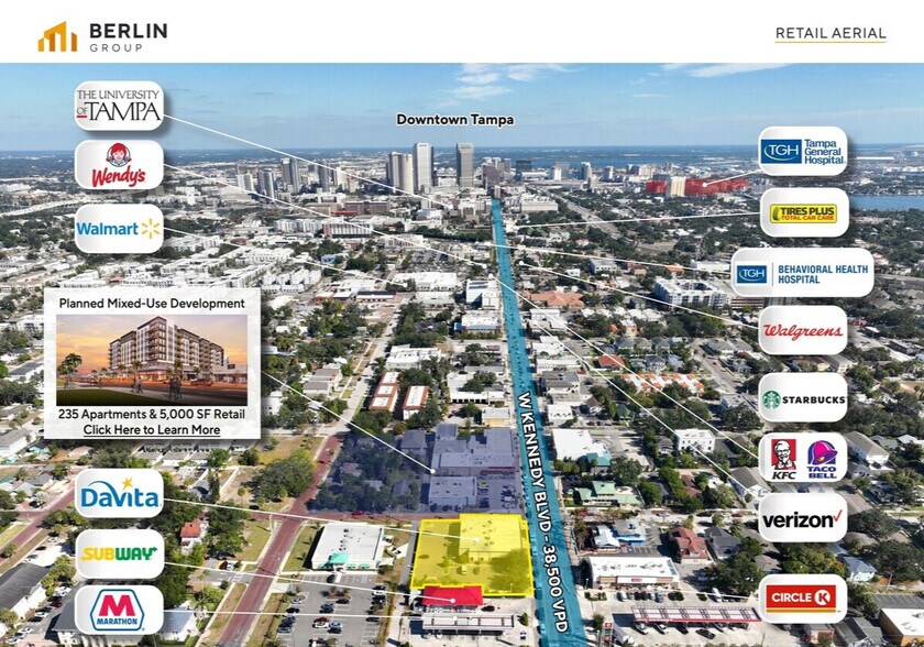 2205 W Kennedy Blvd, Tampa, FL à vendre - Photo du bâtiment - Image 2 de 5