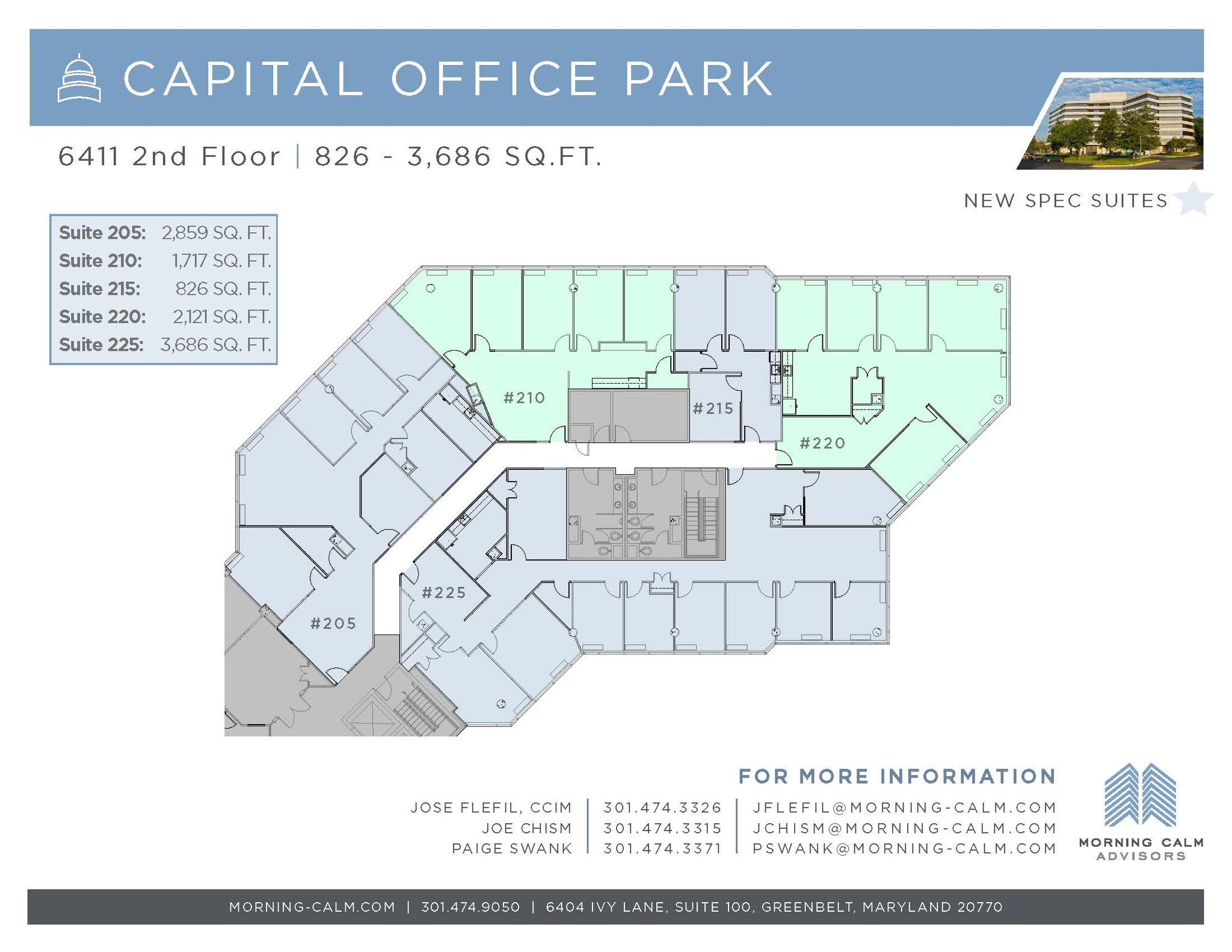 6411 Ivy Ln, Greenbelt, MD for lease Floor Plan- Image 1 of 1