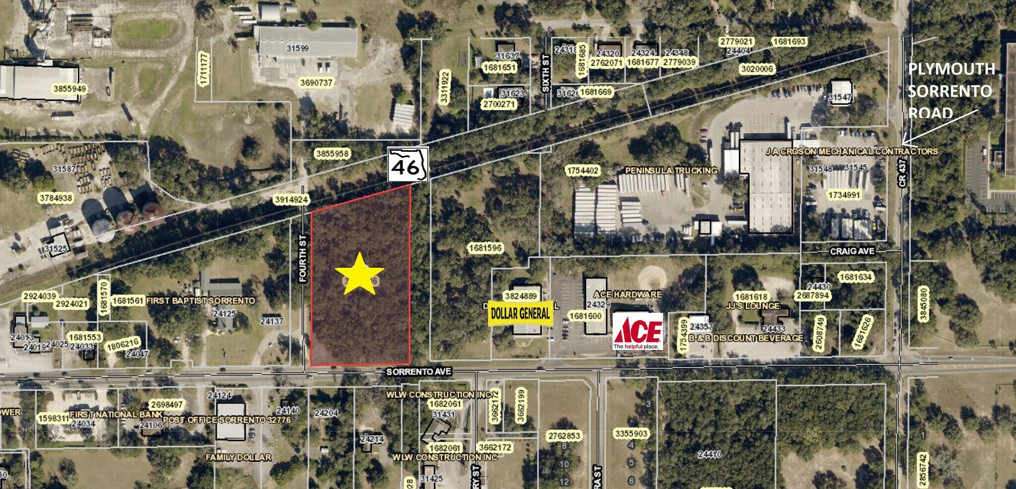 4th St, Sorrento, FL à vendre Aérien- Image 1 de 3