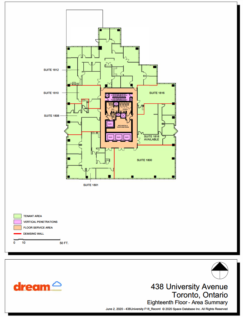 438 University Ave, Toronto, ON for lease Floor Plan- Image 1 of 1