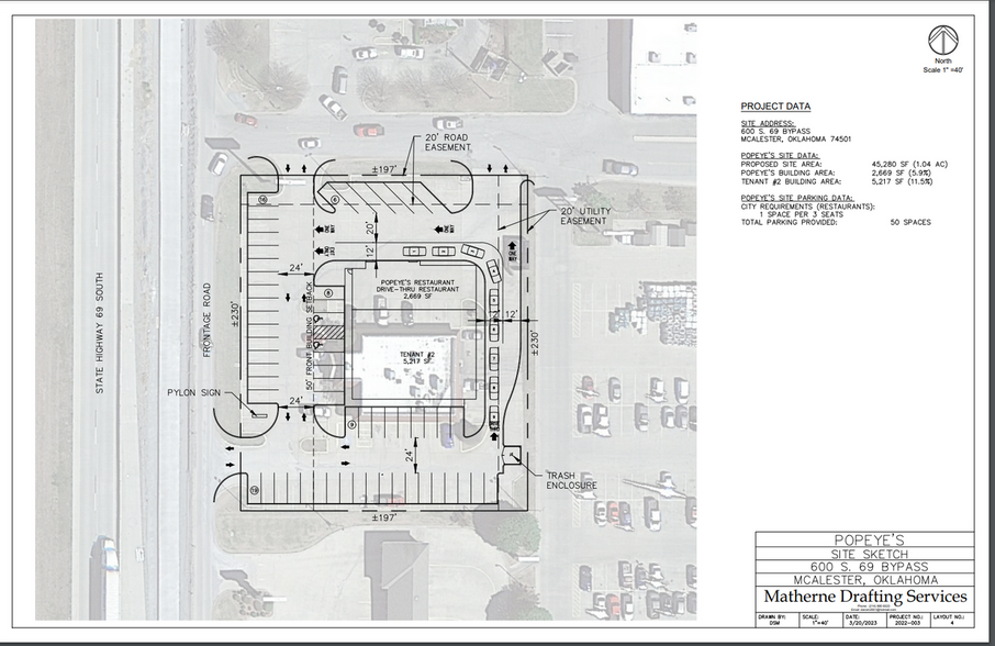 600 S. 69 Bypass, Mcalester, OK à louer - Plan de site - Image 2 de 2