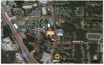 5926 Old Dixie Hwy, Forest Park, GA - AERIAL  map view