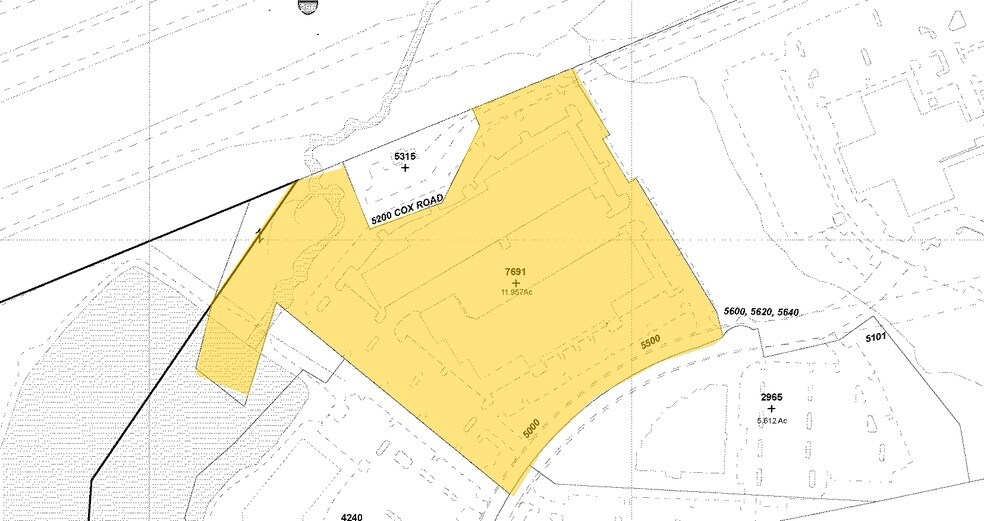 5500 Cox Rd, Glen Allen, VA à louer - Plan cadastral - Image 2 de 5