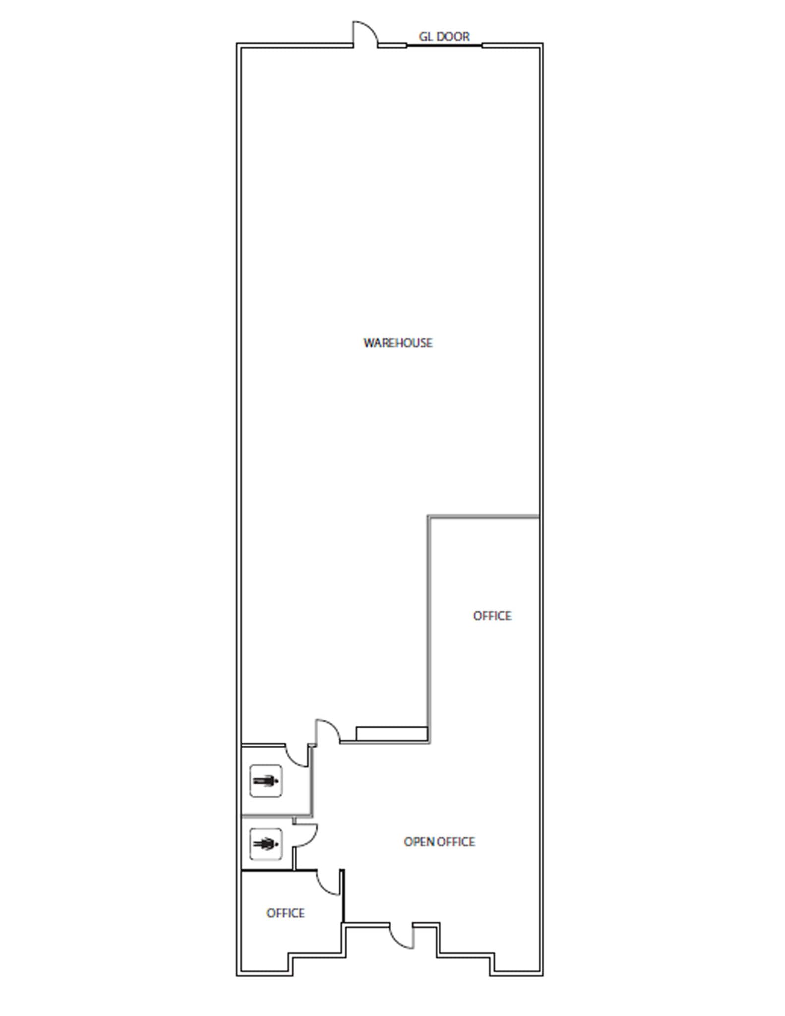 9909 Hibert St, San Diego, CA à louer Plan d’étage- Image 1 de 2