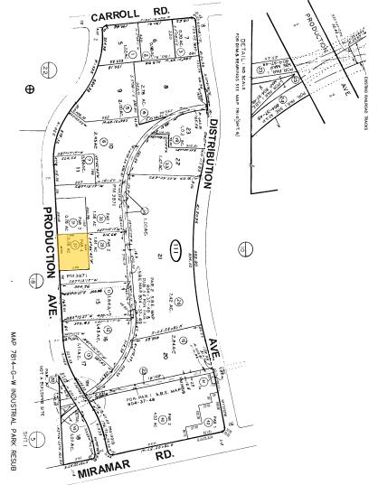 8601-8609 Production Ave, San Diego, CA à louer - Plan cadastral - Image 2 de 3