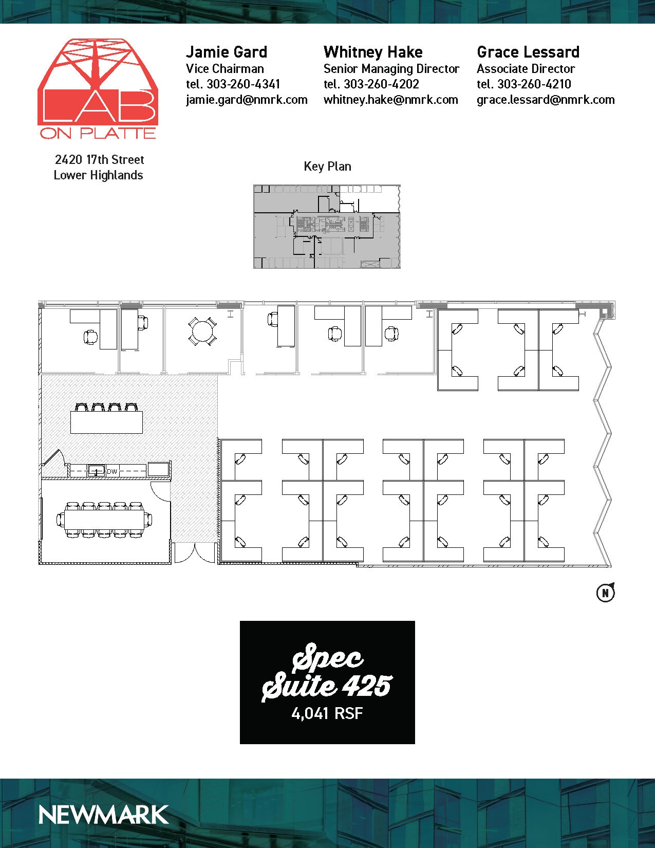 2420 17th St, Denver, CO à louer Plan d’étage- Image 1 de 2