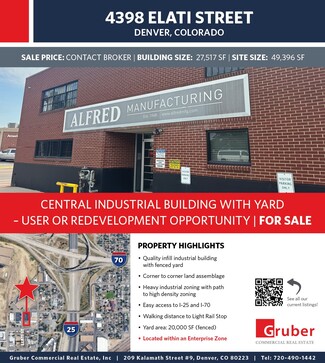 More details for 4398 Elati St, Denver, CO - Industrial for Sale