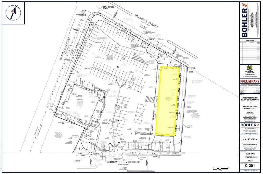 490 Shrewsbury St, Worcester, MA à louer - Plan de site - Image 3 de 15