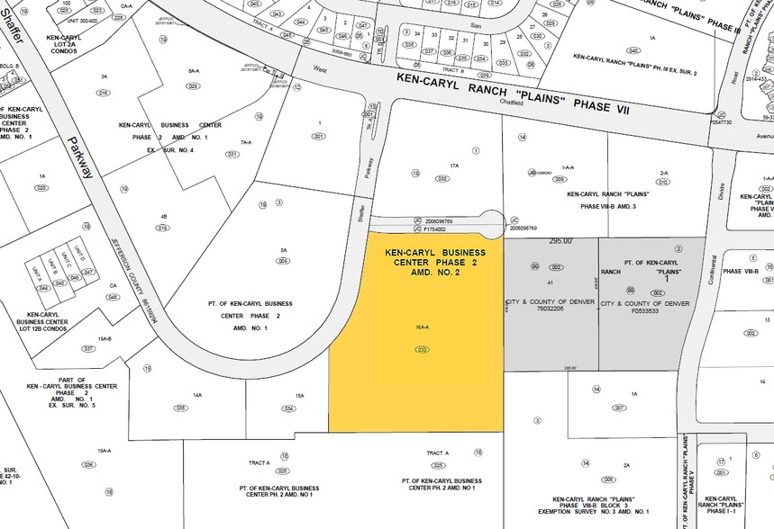 11100 Bradford Rd, Littleton, CO à vendre - Plan cadastral - Image 2 de 6