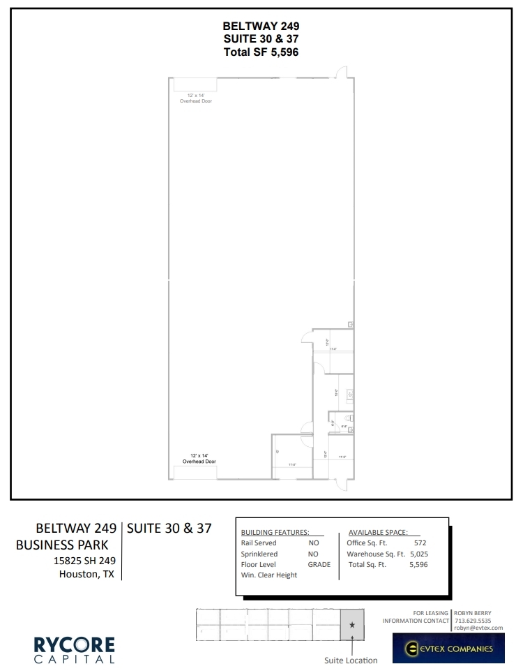 15825 State Highway 249, Houston, TX for lease Floor Plan- Image 1 of 1