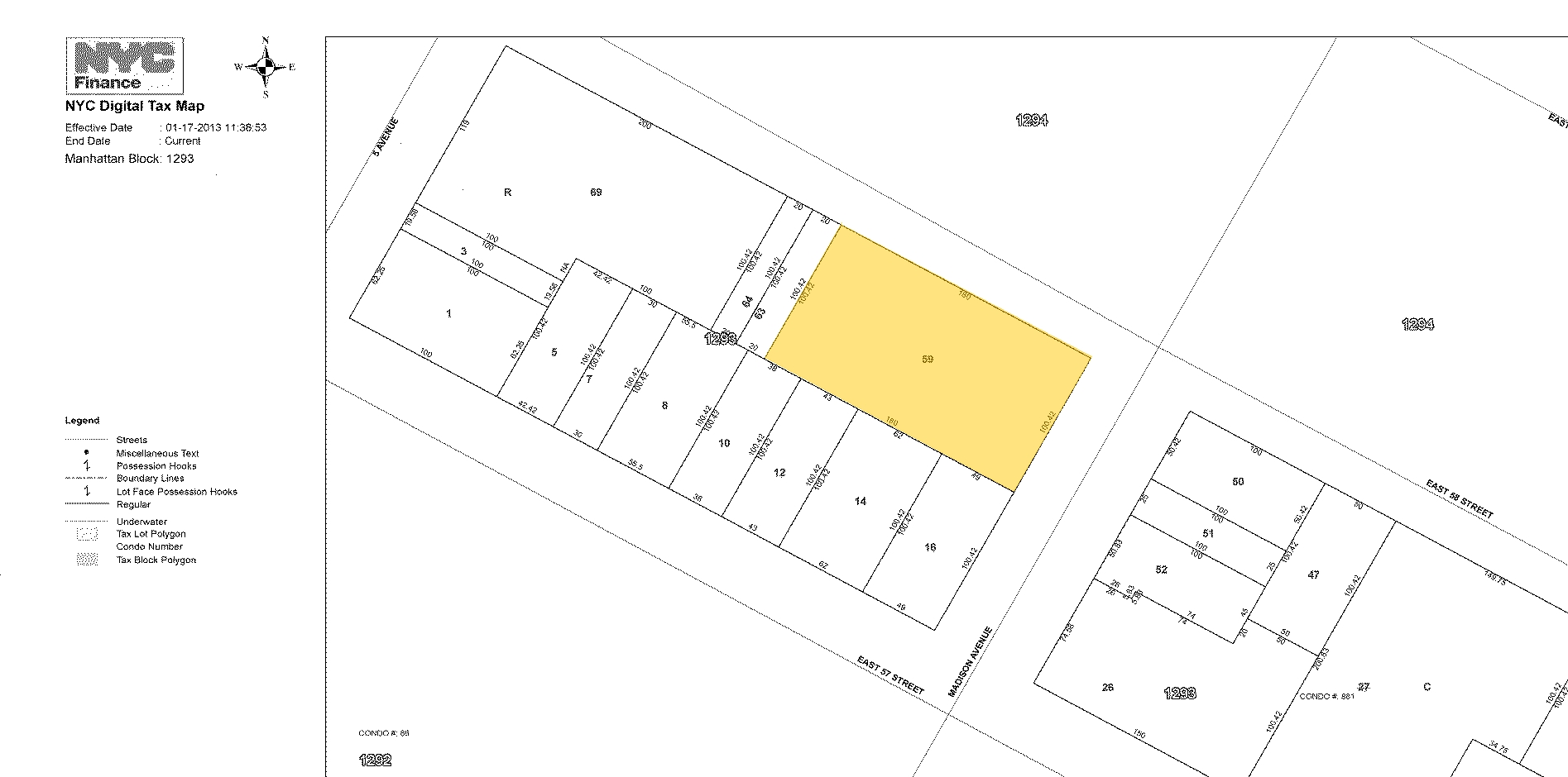 600 Madison Ave, New York, NY for sale Plat Map- Image 1 of 1