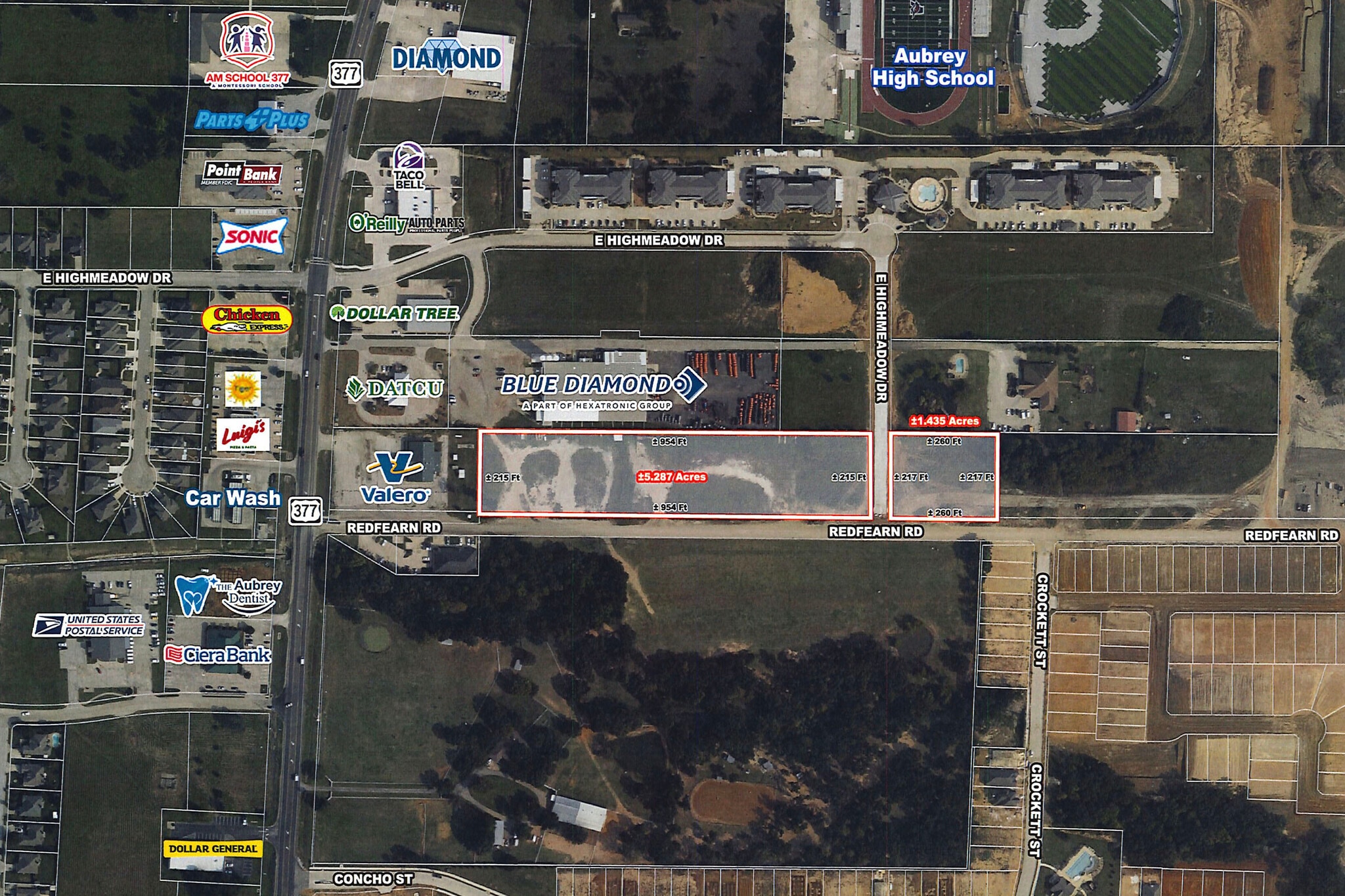 NEQ Redfearn Road & 377 hwy, Aubrey, TX for sale Building Photo- Image 1 of 4