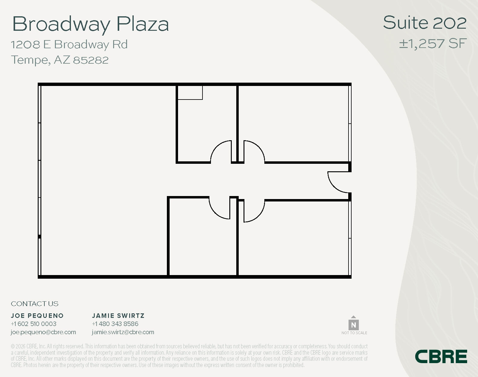 1232 E Broadway Rd, Tempe, AZ à louer Plan d’étage- Image 1 de 1