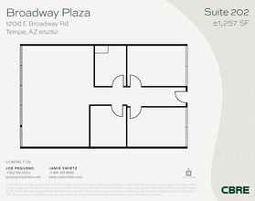 1232 E Broadway Rd, Tempe, AZ à louer Plan d’étage- Image 1 de 1