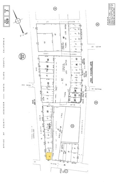 2 N Santa Cruz Ave, Los Gatos, CA for sale - Plat Map - Image 2 of 6
