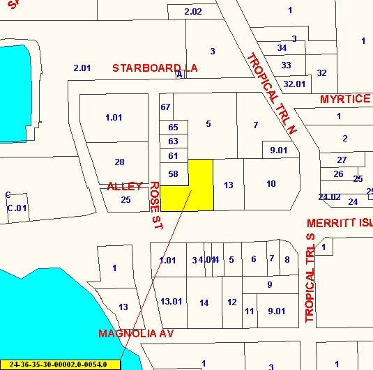 440 W Merritt Island Cswy, Merritt Island, FL for lease - Plat Map - Image 3 of 5