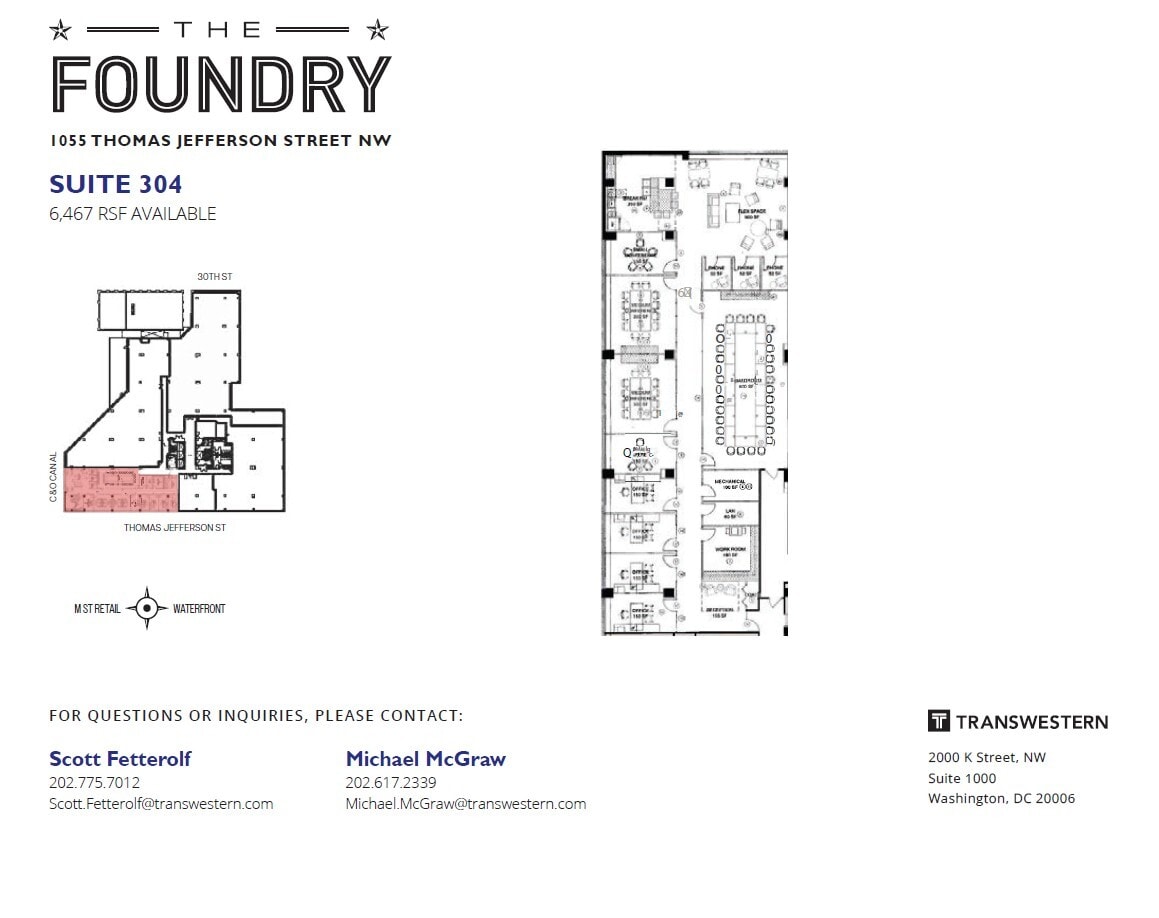1055 Thomas Jefferson St NW, Washington, DC for lease Interior Photo- Image 1 of 1