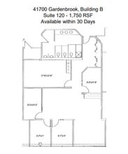 41650 Gardenbrook Rd, Novi, MI for lease Floor Plan- Image 1 of 1